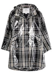 Woolrich Regenmantel mit Hunting Check-Print - Schwarz
