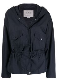 Woolrich Kapuzenjacke mit Kordelzug - Blau