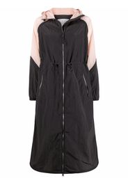 Woolrich two-tone panelled coat - 1643 BLACK BLOCK