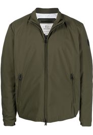 Woolrich logo-patch bomber jacket - Grün