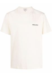 Woolrich chest logo-print T-shirt - Nude