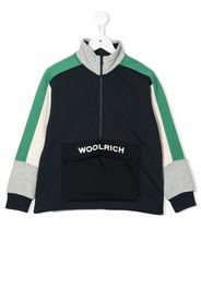 Woolrich Kids embroidered-logo sweatshirt - Blau