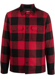 Woolrich plaid check-print shirt jacket - Rot