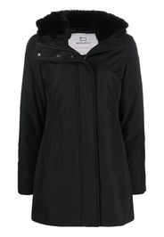 Woolrich logo-patch parka - Schwarz