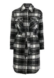 Woolrich checked coat - Schwarz