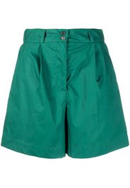 Woolrich pleat-detail high-waisted shorts - Grün