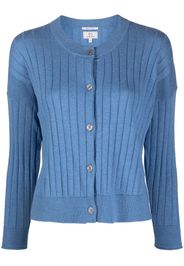 Woolrich Cotton Ribbed Cardigan - Blau