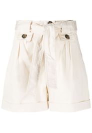 Woolrich tied-waist cotton shorts - Nude