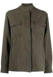 Woolrich concealed-fastening fitted jacket - Grün