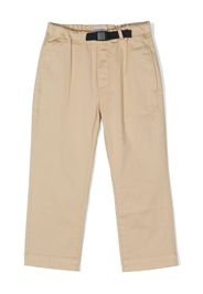 Woolrich Kids belted-waist straight-leg trousers - Nude