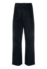 Woolrich high-waisted wide-leg trousers - Blau