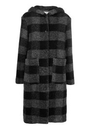 Woolrich Karierter Kapuzenmantel - Schwarz