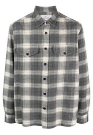 Woolrich plaid-check flannel shirt - Grau