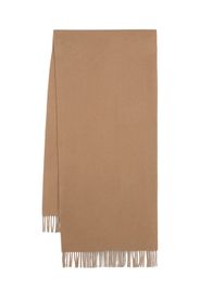 Woolrich Kaschmirschal mit Fransen - Braun