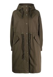Woolrich CHECK LINED LONG PARKA - Grün