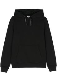 Woolrich graphic-stamp cotton hoodie - Schwarz