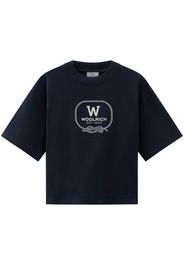 Woolrich logo-print cotton T-shirt - Blau