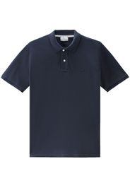 Woolrich logo-embroidered polo shirt - Blau