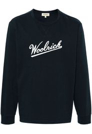 Woolrich T-Shirt mit Logo-Stickerei - Blau