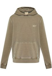 Woolrich logo-embroidered hoodie - Grün