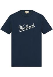 Woolrich logo-print t-shirt - Blau