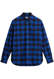 Woolrich check pattern flannel shirt - Blau