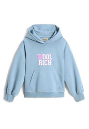 Woolrich puff-sleeve cotton hoodie - Blau