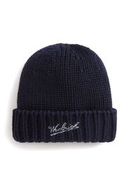 Woolrich Kids Beanie mit Logo-Stickerei - Blau