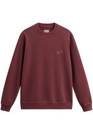 Woolrich logo-embroidered cotton sweatshirt - Rot