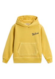 Woolrich garment-dyed cotton hoodie - Gelb