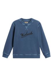 Woolrich garment-dyed crew-neck sweatshirt - Blau