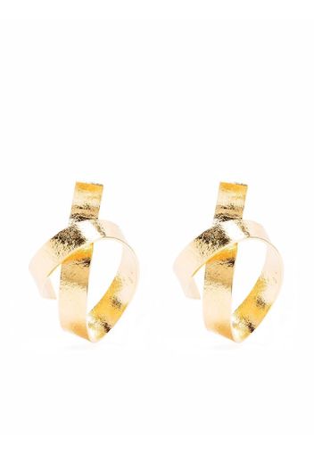 Wouters & Hendrix Swirl twisted earrings - Gold