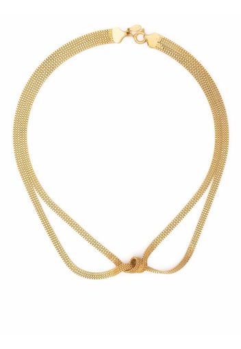 Wouters & Hendrix Serpentine long flat chain necklace - Gold