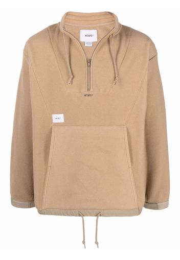 WTAPS Sweatshirt mit Logo-Patch - Braun