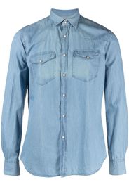 Xacus Langärmeliges Jeanshemd - Blau