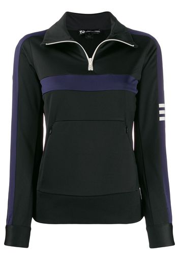 Y-3 Sweatshirt mit Einsätzen - Schwarz