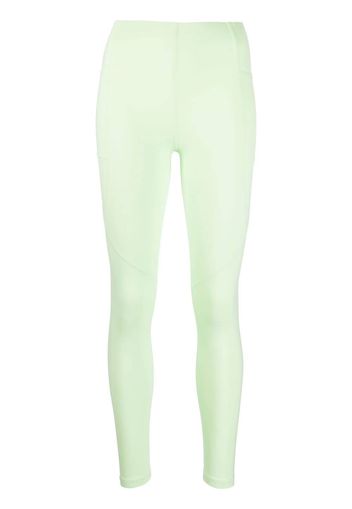 Y-3 panelled logo leggings - Grün