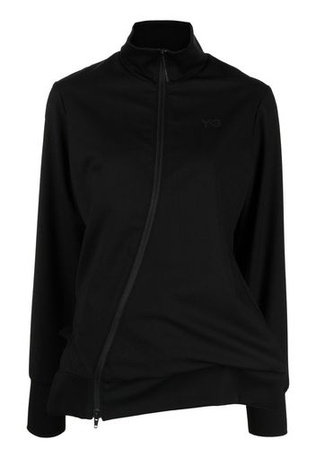 Y-3 asymmetric zip sweatshirt - Schwarz