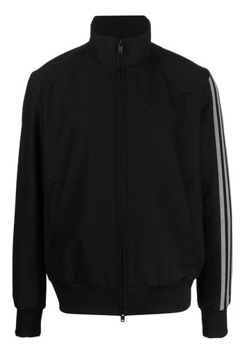 Y-3 funnel neck zip-up track jacket - Schwarz