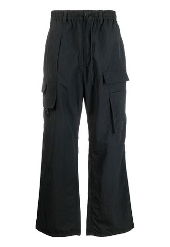 Y-3 loose-fit cotton pants - Schwarz