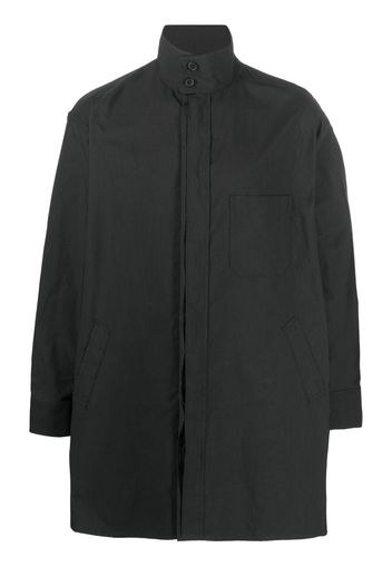 Y-3 concealed front-fastening parka coat - Schwarz