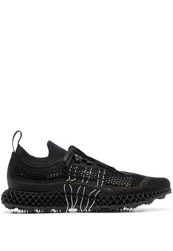 Y-3 low-top lace-up sneakers - Schwarz