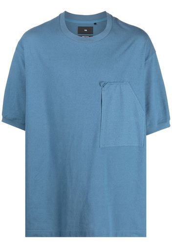 Y-3 crepe pocket T-shirt - Blau