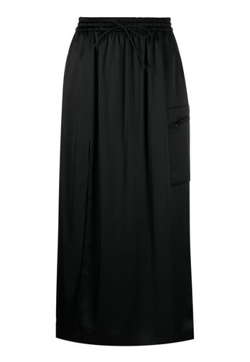 Y-3 side-slit cargo maxi skirt - Schwarz