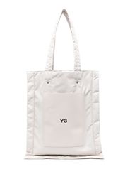 Y-3 Gepolsterter Shopper mit Logo - Nude