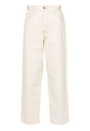 YMC Jeans mit Logo-Patch - Nude