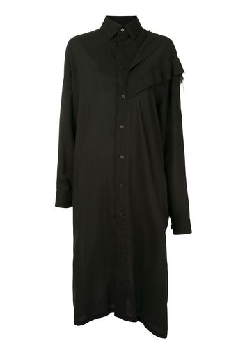 Yohji Yamamoto Asymmetrisches Hemd - Schwarz