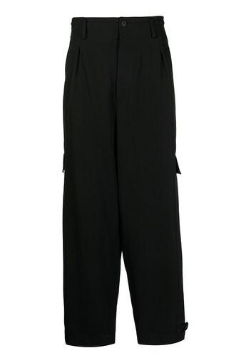 Yohji Yamamoto tailored-cut straight trousers - Schwarz