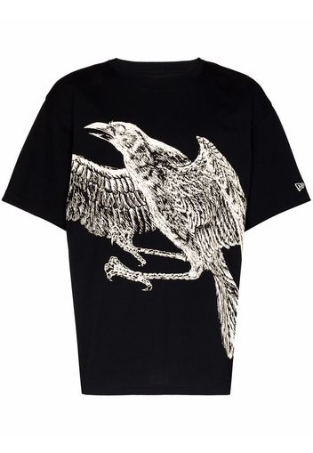 Yohji Yamamoto x New Era eagle-print T-shirt - Schwarz