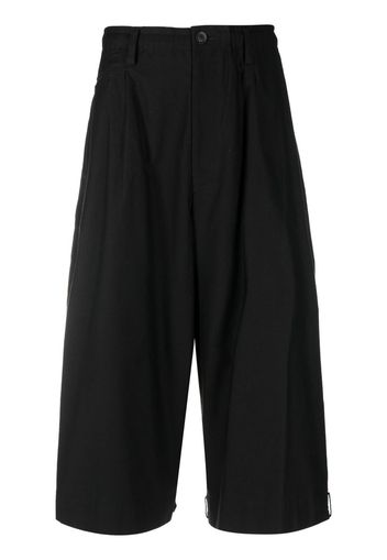 Yohji Yamamoto cropped tailored trousers - Schwarz